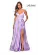 Picture of: A-line Gown with Double Rhinestone Belt Detail in Lavender, Style: 28385, Detail Picture 5