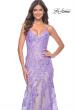Picture of: Mermaid Sequin and Beaded Embellished Prom Dress in Pastels in Lavender, Style: 32333, Detail Picture 5