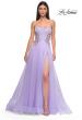 Picture of: Tulle A-line Prom Dress with Beautiful Rhinestone Side Detail in Lavender , Style 32767, Detail Picture 5