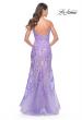 Picture of: Mermaid Sequin and Beaded Embellished Prom Dress in Pastels in Lavender, Style: 32333, Detail Picture 6