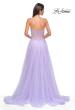 Picture of: Tulle A-line Prom Dress with Beautiful Rhinestone Side Detail in Lavender , Style 32767, Detail Picture 6