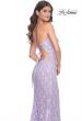 Picture of: Beautiful Prom Dress with Rhinestone and Flower Detail in Lavender, Style: 31993, Detail Picture 7