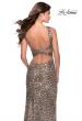 Picture of: Sequin Leopard Print Dress with Criss Cross Neck in Leopard, Style: 28672, Back Picture