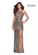 Picture of: Sequin Leopard Print Dress with Criss Cross Neck in Leopard, Style: 28672, Detail Picture 1