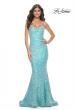 Picture of: Strapless Sweetheart Mermaid Sequin Prom Gown in Light Aqua, Style: 32092, Main Picture