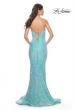 Picture of: Strapless Sweetheart Mermaid Sequin Prom Gown in Light Aqua, Style: 32092, Back Picture