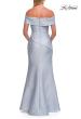 Picture of: Off-the-Shoulder Textured Evening Gown in Light Blue, Style: 33719, Back Picture