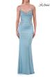 Picture of: Rhinestone Embellished Gown with Open Back in Light Blue, Style: 33856, Detail Picture 14