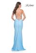 Picture of: Gorgeous Rhinestone Bodice with Ruched Jersey Skirt Prom Dress in Light Blue, Style: 31989, Back Picture