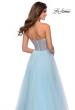 Picture of: Tulle A-line Ball Gown with Net Beaded Bodice in Light Blue, Style: 28559, Detail Picture 5