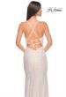 Picture of: Stretch Sequin Fitted Prom Dress with Open Back in Light Blush, Style: 32331, Detail Picture 9