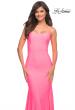 Picture of: Jewel Embellished Long Jersey Gown with Train in Pink, Style: 30563, Detail Picture 1