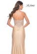 Picture of: Sheer Lace Applique Bodice Dress with Jersey Skirt in Light Gold, Style: 32301, Detail Picture 9