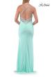 Picture of: Embroidered Corset Gown with Sheer Bodice and High Slit in Light Mint, Style: 33783, Detail Picture 22
