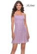 Picture of: Short Modern Skater Dress in Bright Colors in Light Periwinkle, Style: 31077, Main Picture