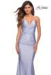 Picture of: Embellished Long Prom Dress with Criss Cross Front in Light Periwinkle, Main Picture