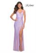 Picture of: Vibrant Wrap Style Sequin Dress with Slit in Light Periwinkle, Main Picture