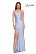 Picture of: Jersey Dress with Square Neckline and Ruching in Light Periwinkle, Style: 31129, Main Picture