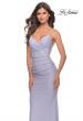 Picture of: Rhinestone Jersey Dress with Sheer Lace Back in Light Periwinkle, Style: 31341, Main Picture