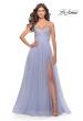 Picture of: Tulle Gown with Full Skirt and Rhinestone Bodice in Bright Colors in Light Periwinkle, Style: 31433, Main Picture