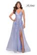 Picture of: Tulle Prom Dress with Lace Detail in Light Periwinkle, Style: 31503, Main Picture