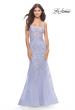 Picture of: Beautiful Mermaid Gown with Sequin Lace Details in Light Periwinkle, Style: 31581, Main Picture