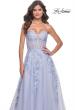 Picture of: Sweetheart Strapless Gown with Beautiful Lace Applique in Light Periwinkle, Style: 32082, Main Picture