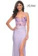 Picture of: Jersey Dress with Illusion Sequin Lace Bustier Top in Purple, Style: 32419, Main Picture