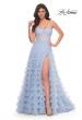 Picture of: A-Line Ruffle Tulle Prom Dress with Sweetheart Top in Purple, Style: 32447, Main Picture
