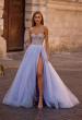 Picture of: Stunning Prom Dress with Rhinestone Lined Corset Top in Light Periwinkle, Style 32811, Main Picture