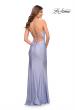 Picture of: Jersey Gown with Wrap Style Front and Rhinestones in Light Periwinkle, Style: 30465, Detail Picture 10