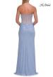 Picture of: Strapless Rhinestone Gown with Keyhole Cutout and Corset Back in Light Periwinkle, Style: 33354, Detail Picture 10
