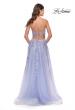 Picture of: Tulle Prom Dress with Lace Detail in Light Periwinkle, Style: 31503, Back Picture