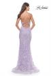 Picture of: Mermaid Dress with Stunning Sequin Lace Details in Light Periwinkle, Style: 31596, Back Picture
