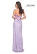 Picture of: Jersey Dress with Illusion Sequin Lace Bustier Top in Purple, Style: 32419, Back Picture
