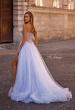 Picture of: Stunning Prom Dress with Rhinestone Lined Corset Top in Light Periwinkle, Style 32811, Back Picture