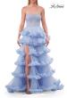 Picture of: Fabulous Tiered Ruffle Skirt Prom Dress with Strapless Top in Light Periwinkle, Style: 33717, Detail Picture 18