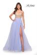 Picture of: Tulle Ball Gown with Jeweled Top and Pockets in Light Periwinkle, Style: 30697, Detail Picture 1