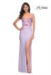 Picture of: Jersey Dress with Illusion Sequin Lace Bustier Top in Purple, Style: 32419, Detail Picture 1
