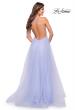 Picture of: Tulle Ball Gown with Jeweled Top and Pockets in Light Periwinkle, Style: 30697, Detail Picture 2