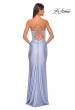 Picture of: Rhinestone Prom Dress with Lace Applique Side Panels in Light Periwinkle, Style: 31301, Detail Picture 2