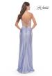 Picture of: Jersey Dress with Knot Detail and Sheer Rhinestone Bodice in Light Periwinkle, Style: 31556, Detail Picture 2