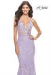 Picture of: Mermaid Dress with Stunning Sequin Lace Details in Light Periwinkle, Style: 31596, Detail Picture 2