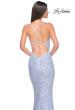 Picture of: Beaded Lace Long Dress with Illusion Bodice in Light Periwinkle, Style: 32434, Detail Picture 2