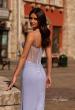Picture of: Sparkling Long Prom Dress with Rhinestones and Ruching in Light Periwinkle, Style 32578, Detail Picture 2