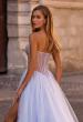 Picture of: Stunning Prom Dress with Rhinestone Lined Corset Top in Light Periwinkle, Style 32811, Detail Picture 2