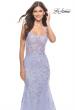 Picture of: Beautiful Mermaid Gown with Sequin Lace Details in Light Periwinkle, Style: 31581, Detail Picture 3