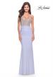 Picture of: Stunning Rhinestone Encrusted Bodice with Jersey Skirt in Light Periwinkle, Style: 31591, Detail Picture 3