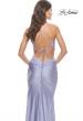 Picture of: Neon Prom Dress with Side Cutouts and Open Tie Back in Light Periwinkle, Style: 31400, Detail Picture 4