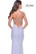Picture of: Stunning Rhinestone Encrusted Bodice with Jersey Skirt in Light Periwinkle, Style: 31591, Detail Picture 4